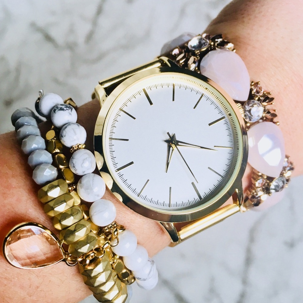 Gold Colored Watch NWOT